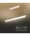 Vt-7-35 LED lampe 36W - lineær hengende opphengt, Samsung, diffusorplate type 3i1 hvit