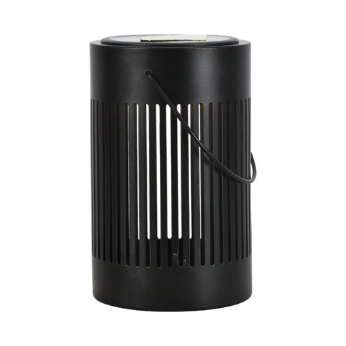 Vt-7994 LED bordlampe - Solar, metall, sort hus, med håndtak