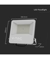 VT-44160 LED projektør 150W - 4000K, 1m ledning, svart hus, grått glass, 160lm/W