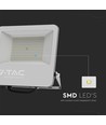 VT-44160 LED projektør 150W - 4000K, 1m ledning, svart hus, grått glass, 160lm/W
