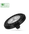 GU10 AR111 20W LED pære, RA90 - 30 grader, 4000K, sort, 5 års garanti