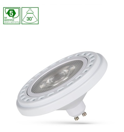 Ar111 LED 20W GU10 - 230V, COB, 30°, nøytral hvit, RA90, premium hvitt spektrum
