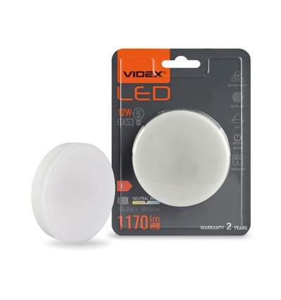 GX53 12W LED-pære - Nøytral hvit