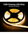 5m COB LED strip IC løpelys/running - 12W/m, løpelys, 120 LED per meter, 24V