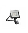 30W lyskaster med sensor - IP44, sort, arbeidslampe, PIR-sensor