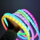 3m RGBIC Neon flex-slange - USB, IP20, komplett sett, vevd tau, Bluetooth App, fjernkontroll