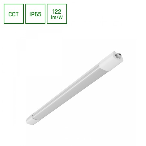 Limea Select LED-armatur 600mm 18W - 3CCT, 230V, 120°, IP65, 36×46×600mm, hvit, industriell LED-belysning fra Spectrum