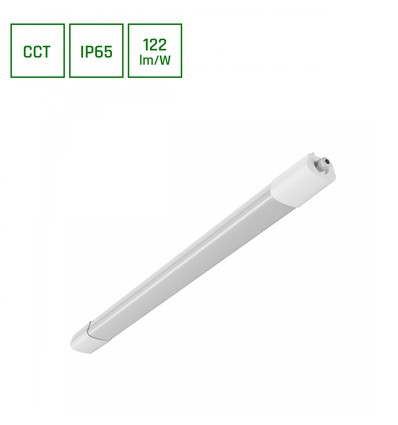Limea Select LED-armatur 600mm 18W - 3CCT, 230V, 120°, IP65, 36×46×600mm, hvit, industriell LED-belysning fra Spectrum