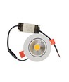 3W Ø8,5cm Downlight dimbar - 12V/24V, hull: Ø7,5 cm, mål: Ø8,5 cm, hvit kant