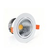 3W Ø8,5cm Downlight dimbar - 12V/24V, hull: Ø7,5 cm, mål: Ø8,5 cm, hvit kant