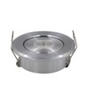1,5W Ø5,2cm elevator-spot - Hull: Ø4,4 cm, Mål: Ø5,2 cm, 25° spredning, 1m ledning