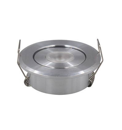LEDlife 1,5W downlight - Hull: Ø4,2 cm, Mål: Ø5,2 cm, 2,2 cm høy, dimbar, 12V/24V