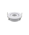 1W Ø5,2cm innfellingsspot dimbar - 12V/24V, hull: Ø4,2 cm, mål: Ø5,2 cm, 2,2 cm høy, hvit