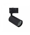 6W 3-faset dimbar GU10 DimToWarm skinnespot - Sort, 1800K-3000K, inkl. lyskilde