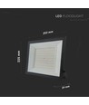 100W LED-lyskaster - IP65, arbeidslampe, utendørs