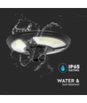 10W Solara LED hagelampe med sensor - IP65, 1500lm, sort, rund, inkl. fjernkontroll og timer