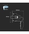 10 stk. GU10 Downlight - Sort, IP20