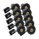 10 stk. GU10 innfellingsspot - Sort, IP20