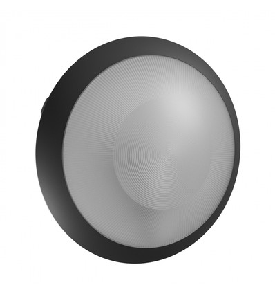 Sensorlampe Ø30cm med E27 sokkel - Sløyfbar, mikrobølgesensor IP65, IK08, 9cm høy, uten lyskilde