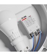 E27 Sløyfbar Sensorlampe - IP65 mikrobølgesensor, IK08, Ø30cm, Høyde: 9cm, uten lyskilde