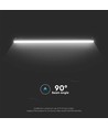 20W Smart magnetisk skinnespot, RA90 - 48V, CCT, Wi-Fi, 2100lm, sort, 58cm lang