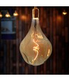 E27 4W LED Filament Spiral pære - A165, Amber glass, 2700K, 250lm, Ø16,5cm