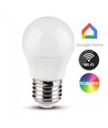 5 stk. E27 5W Wifi LED-pære - G45, Tuya/Smart Life, fungerer med Google Home