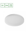 20/30/40W LED CCT taklampe - 3 lysfarger, Ø33cm, Høyde: 5cm, IP44, hvit kant