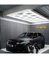 591W RA95 Hexagon LED 14 felter + ramme komplett sett - Inkludert strømtilkobling