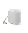 G9 påbyggingsspot i gips, rund - Hvit, max 25W, IP20 innendørs, uten lyskilde