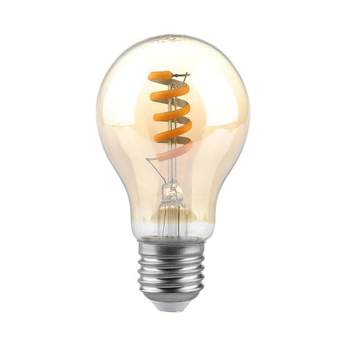Vt-2154 LED-pære 4W - spiral glødetråd, amber, 1800K