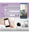 WiFi dør- og vindussensor - Smart Home, hvit, kompatibel med Google Home og Alexa
