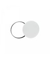 24W Nymphea Black&White Rings LED taklampe med sensor - CCT, IP54, Ø32cm, sort/hvit kant