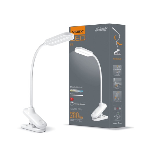 Helsinki skrivebordslampe - LED, dimbar, hvit