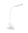 6W LED dimbar skrivebordslampe med klemme - Helsinki, 370lm, 3-trin CCT, hvit, 120° lysvinkel