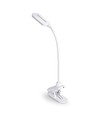 6W LED dimbar skrivebordslampe med klemme - Helsinki, 370lm, 3-trin CCT, hvit, 120° lysvinkel