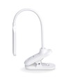6W LED dimbar skrivebordslampe med klemme - Helsinki, 370lm, 3-trin CCT, hvit, 120° lysvinkel