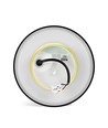 Dome 12W rund LED vegglampe - IP65, CCT, sort