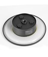 Dome 12W rund LED vegglampe - IP65, CCT, sort