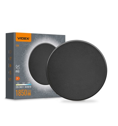 LED veggmontert lampe 18W - IP65, varm, nøytral eller kald hvit, svart