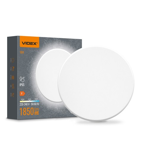 Dome 18W rund LED vegglampe - IP65, CCT, hvit