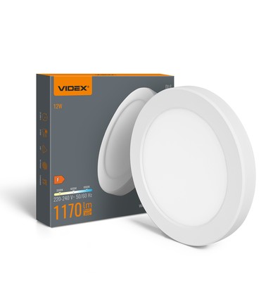 12W Taklampe, 3CCT - Ø167 mm, innebygd lyskilde