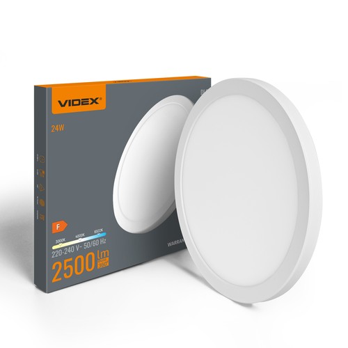 24W Taklampe, 3CCT - Ø292 mm, innebygd lyskilde
