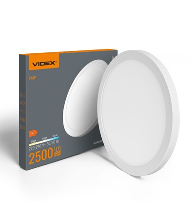 Dl6r taklampe 24W - LED, varm hvit, nøytral, 6500K, 220V, hvit