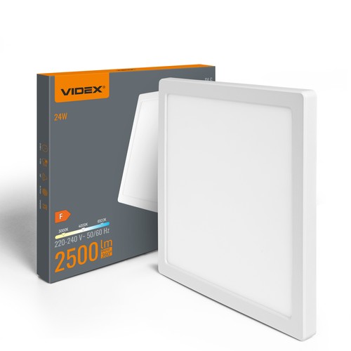 Dl6s taklampe 24W - LED, varm hvit, nøytral, 6500K, 220V, hvit