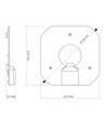 20W LED modul med magnet - 3CCT, 120°, IP20, for taklamper, utskiftbar lyskilde