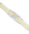 Vanntett skjøtestykke til LED-strip - 8mm, ensfarget, IP68, 5V-24V, til SMD og COB