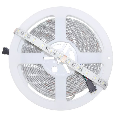 12W/m RGB+WW LED strip - 5 meter, IP65, 60 LED per meter, 24V
