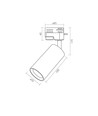Dim to warm GU10 skinnespot - Inkludert 6W Dimtowarm pære, Sort, 1-faset, 1F2W