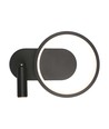 14W Designer LED vegglampe - Sort, 1500lm, 25x10x18 cm, inkl. lyskilde